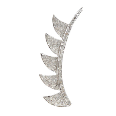 Claw Ear Cuff - White Diamonds