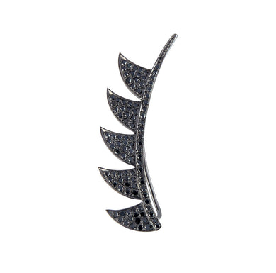Claw Ear Cuff - Black Diamonds