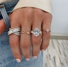Gold Claw Stackable Ring