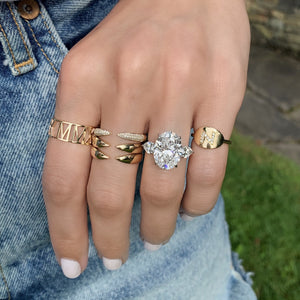 Gold Claw Stackable Ring